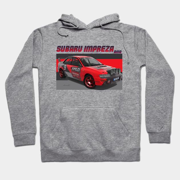 Subaru Impreza GrpA Hoodie by PjesusArt